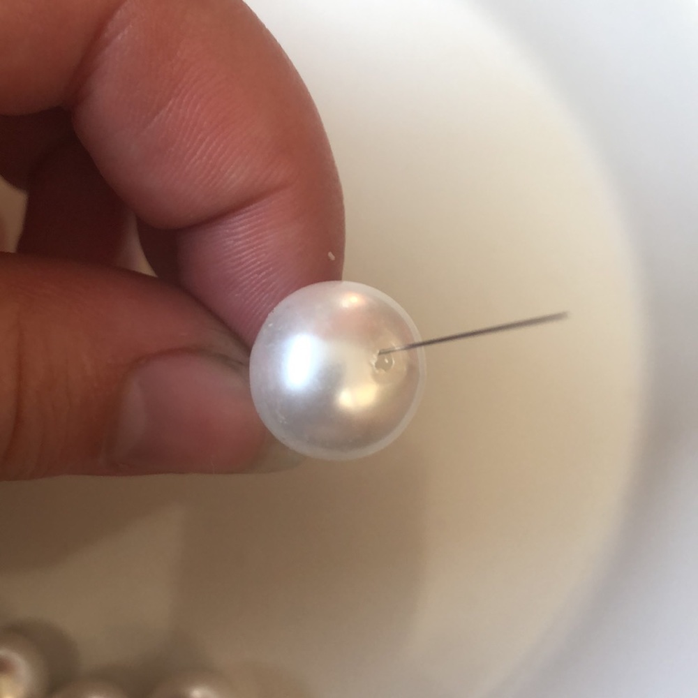 Large Fake Pearls - Picture 2 of 3